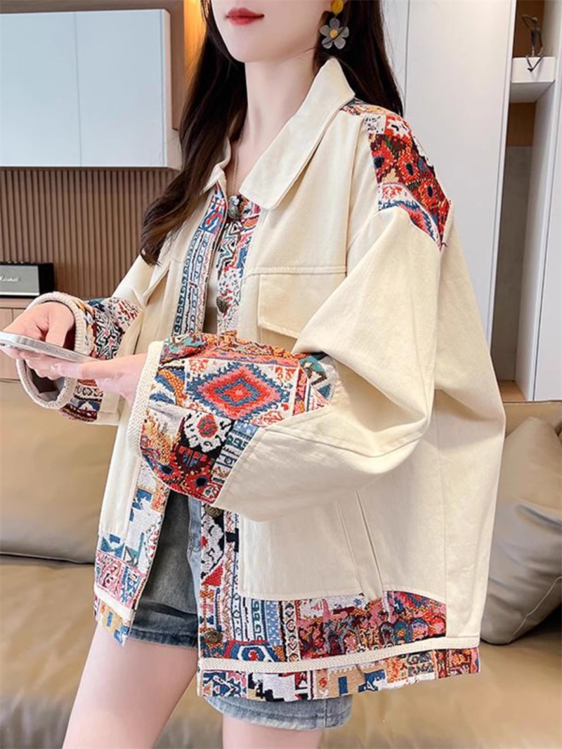 Women'S Fashion Utility Jacket - Trendy Spliced Utility Jacket | Retro