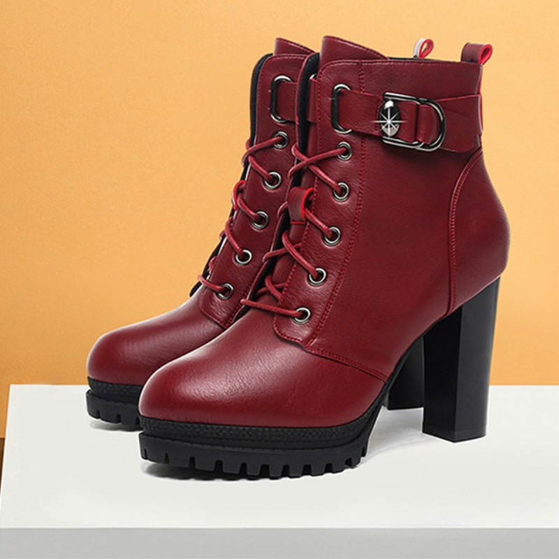 Women Fashion Trend 2025 - Elegant High Heels Women Boots Platform