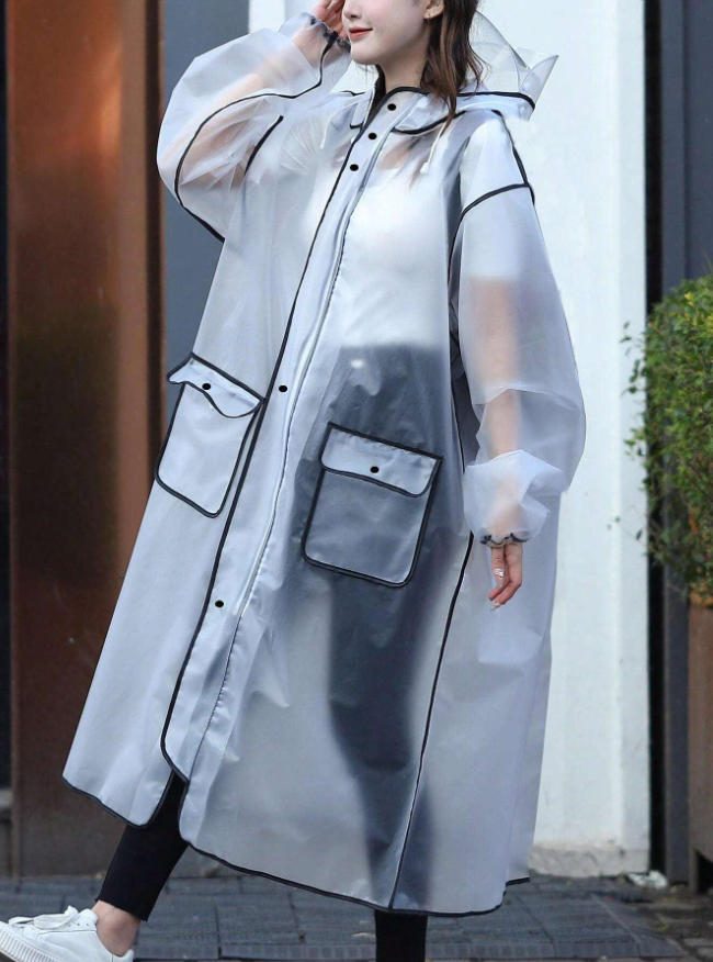 Women'S Fashion Raincoat - Fashion Multifunctional Raincoat Long Full-Body Rainproof