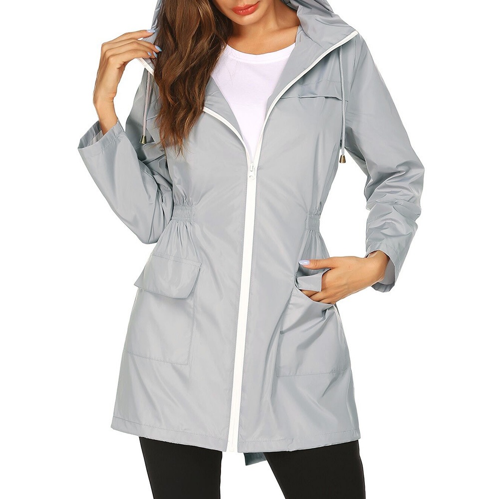Women'S Fashion Rain Jacket - Women Fashion All Seasons Outdoor Waterproof