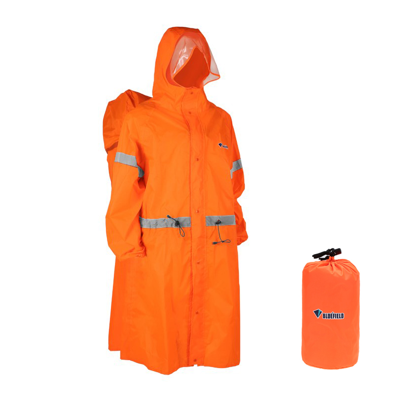 Women'S Fashion Rain Jacket - Unisex Reflective Outdoor Climbing Bag Backpack