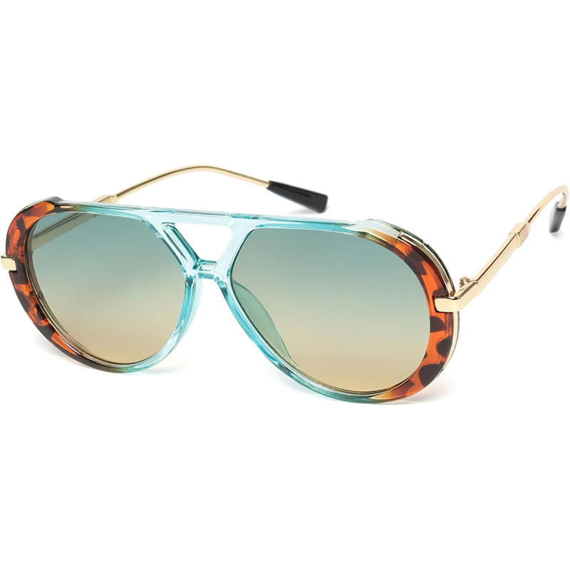 Women'S Fashion Of The 70S - KENBO Retro Gold Aviator Sunglasses for