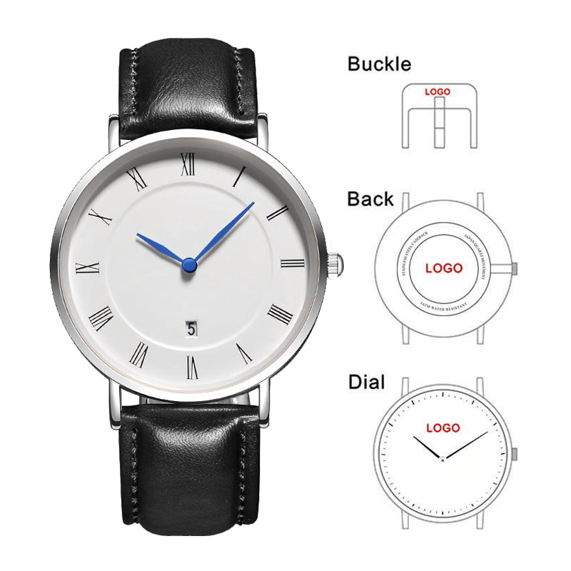 Fashion Women Watches - B-8210A Simple Men Watches With Date