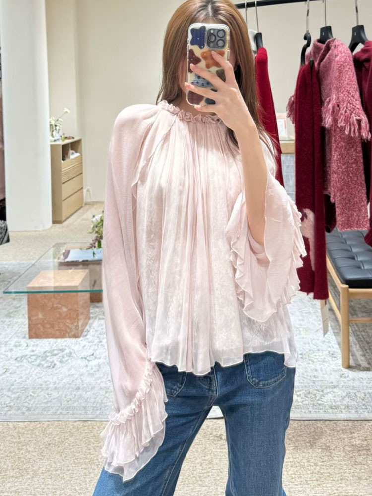 Lace ruffled loose top, stylis - огляд і ціна Women'S Fashion For Summer 2026