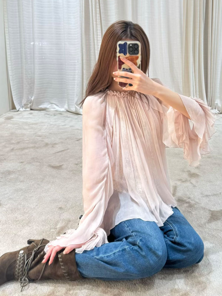 Lace ruffled loose top, stylis - огляд і ціна Women'S Fashion For Summer 2026