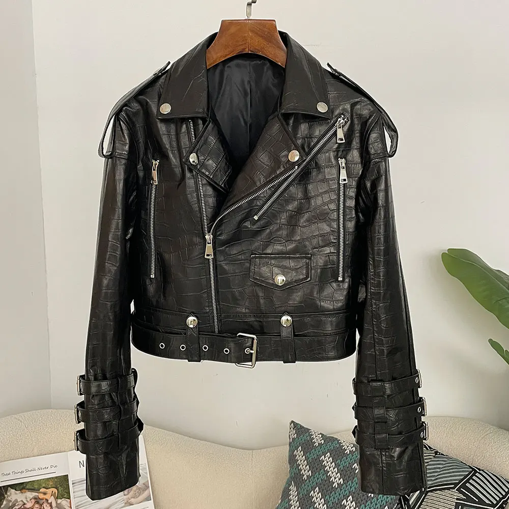 Women's Genuine Leather Utilit - огляд і ціна Women'S Fashion Utility Jacket
