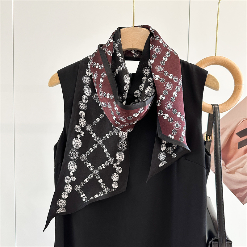 Jewelry Print 100% Silk Neck H - огляд і ціна Women'S Fashion Layering