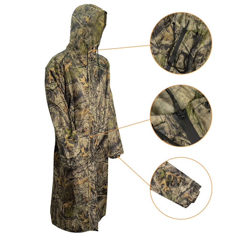 Camouflage Long Raincoat for M - огляд і ціна Women'S Fashion Rain Jacket