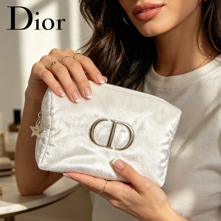 Dior’s Bag White Velvet Travel - огляд і ціна Women Fashion Logo Design