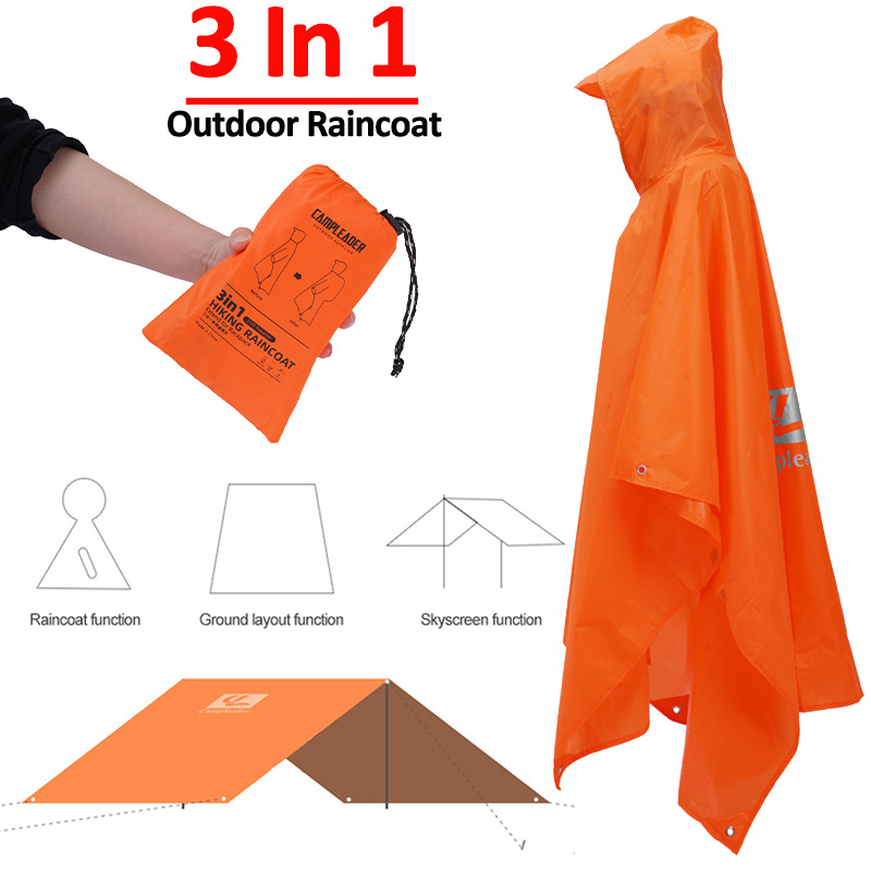3 In 1 Outdoor Raincoat Hooded - огляд і ціна Women'S Fashion Rain Jacket