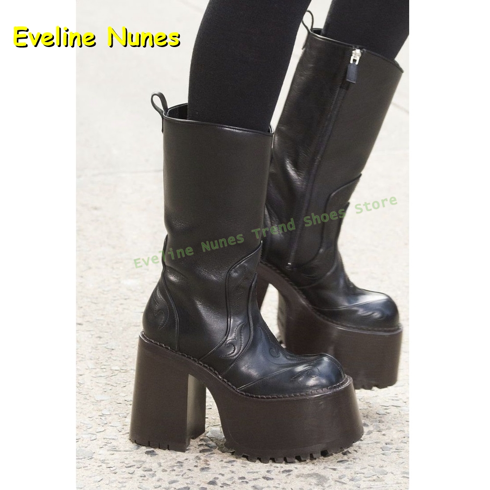 Embroidery Platform Knee High  - огляд і ціна Women Fashion Trend 2025