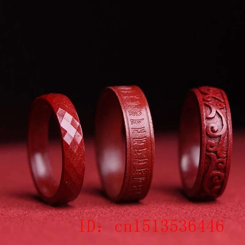 Natural Authentic Cinnabar Rin - огляд і ціна Women Fashion Rings