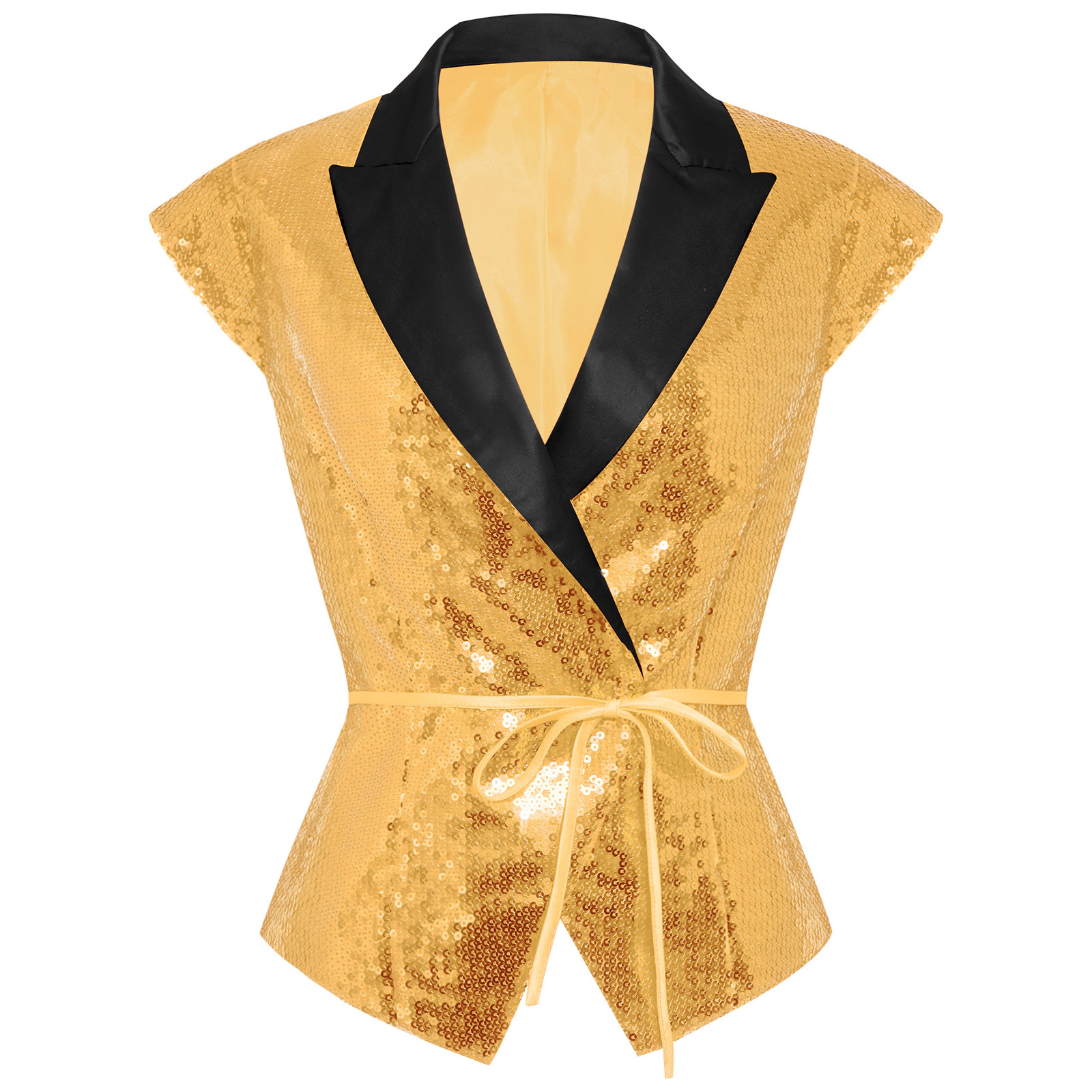 Women Sequin Vest V-neck Label - огляд і ціна Women'S Fashion Labels