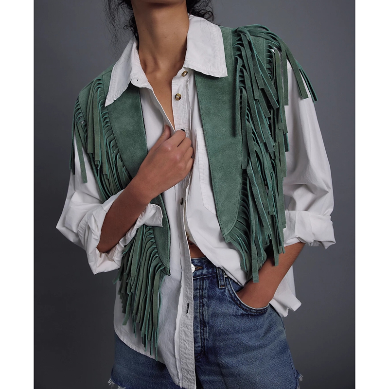 Women's Y2k Vintage Suede Vest - огляд і ціна Women'S Fashion Of The 70S