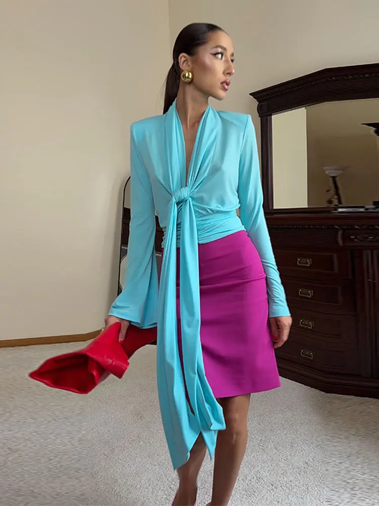 Elegant Pleated Scarf Collar S - огляд і ціна Women'S Fashion For Summer 2026