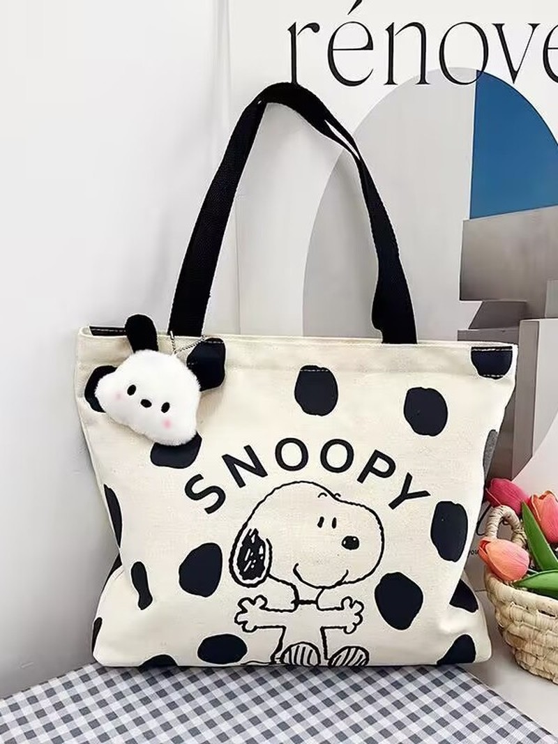 Cartoon Snoopy Canvas Shoulder - огляд і ціна Canvas Tote Bag