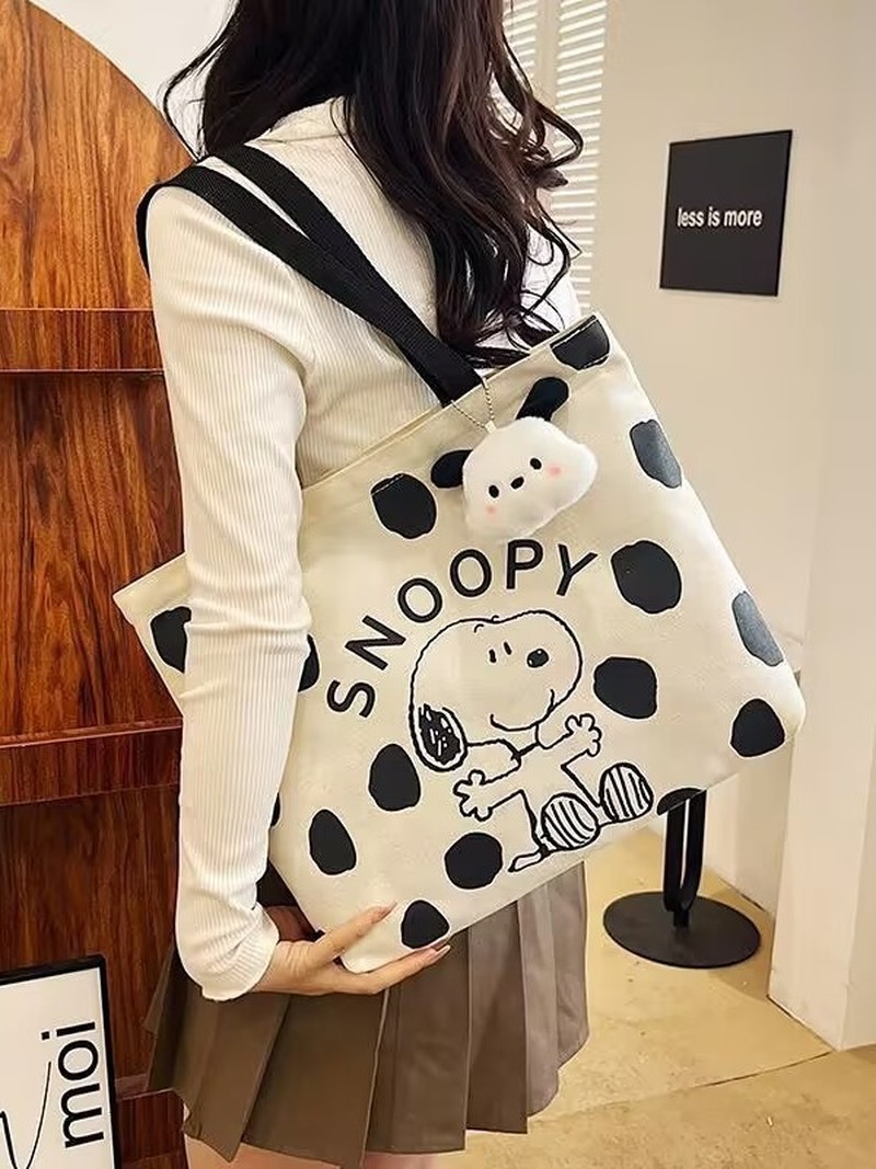 Cartoon Snoopy Canvas Shoulder - огляд і ціна Canvas Tote Bag