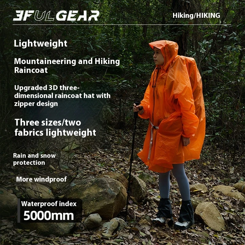 3F UL GEAR Zipper Raincoat 15D - огляд і ціна Women'S Fashion Rain Jacket