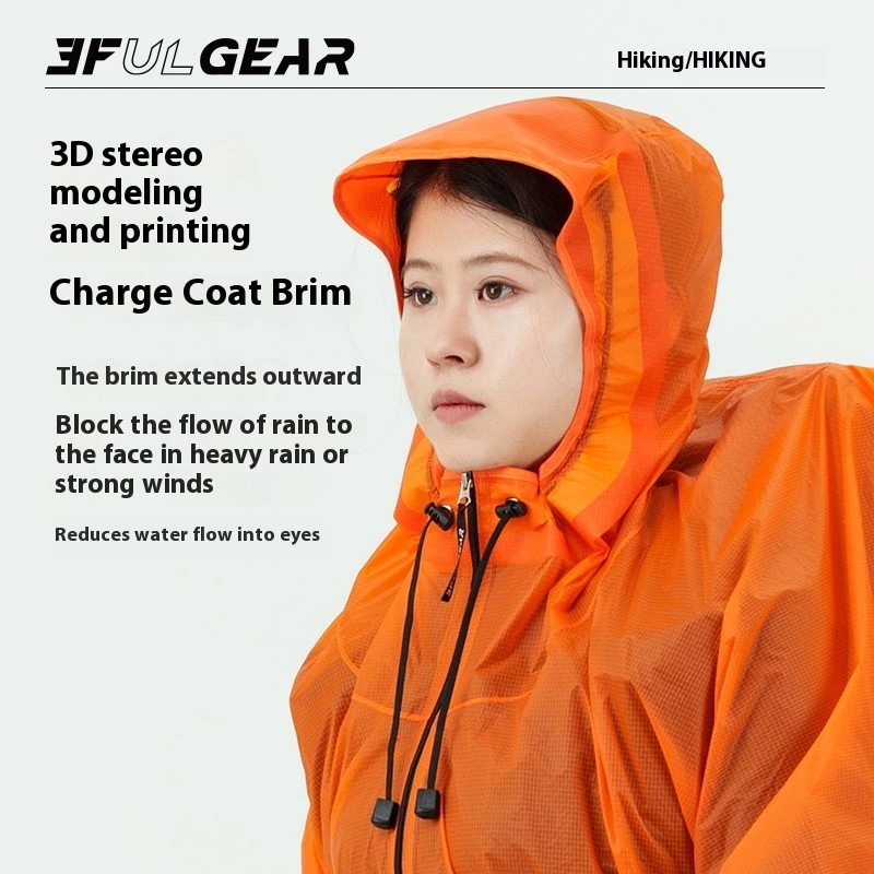 3F UL GEAR Zipper Raincoat 15D - огляд і ціна Women'S Fashion Rain Jacket
