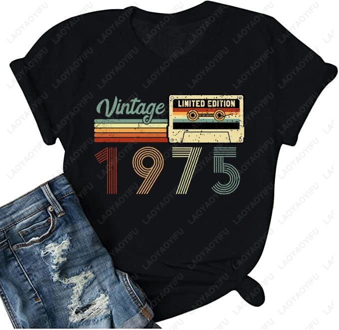 Vintage 1975 T-Shirts for Wome - огляд і ціна Women'S Fashion Of The 70S