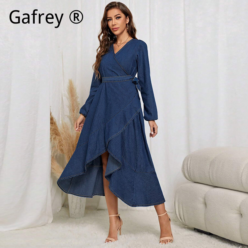 Plus Size Women Denim Dress Lo - огляд і ціна Women Fashion Jeans