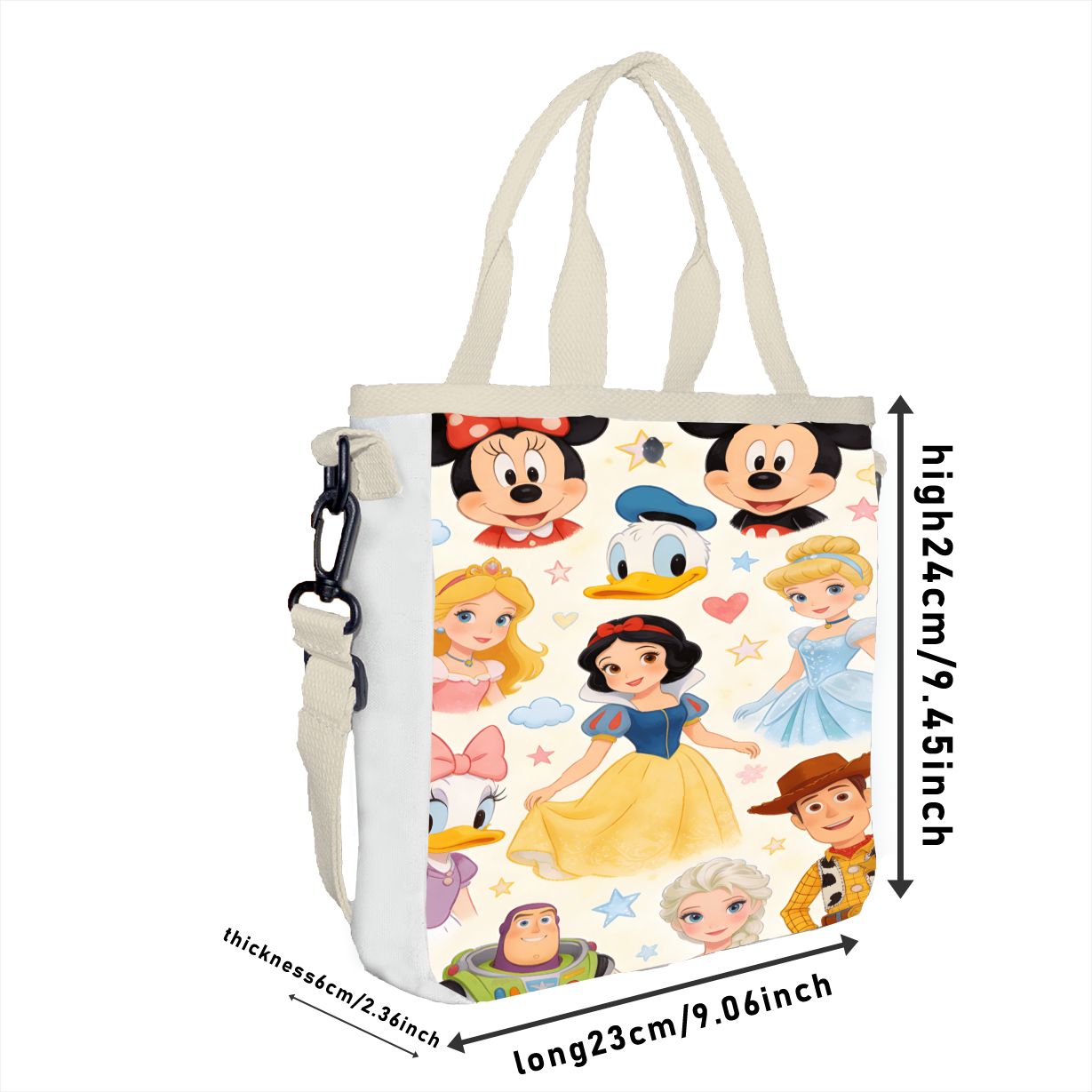 Multifunctional Princess Tote  - огляд і ціна Canvas Tote Bag