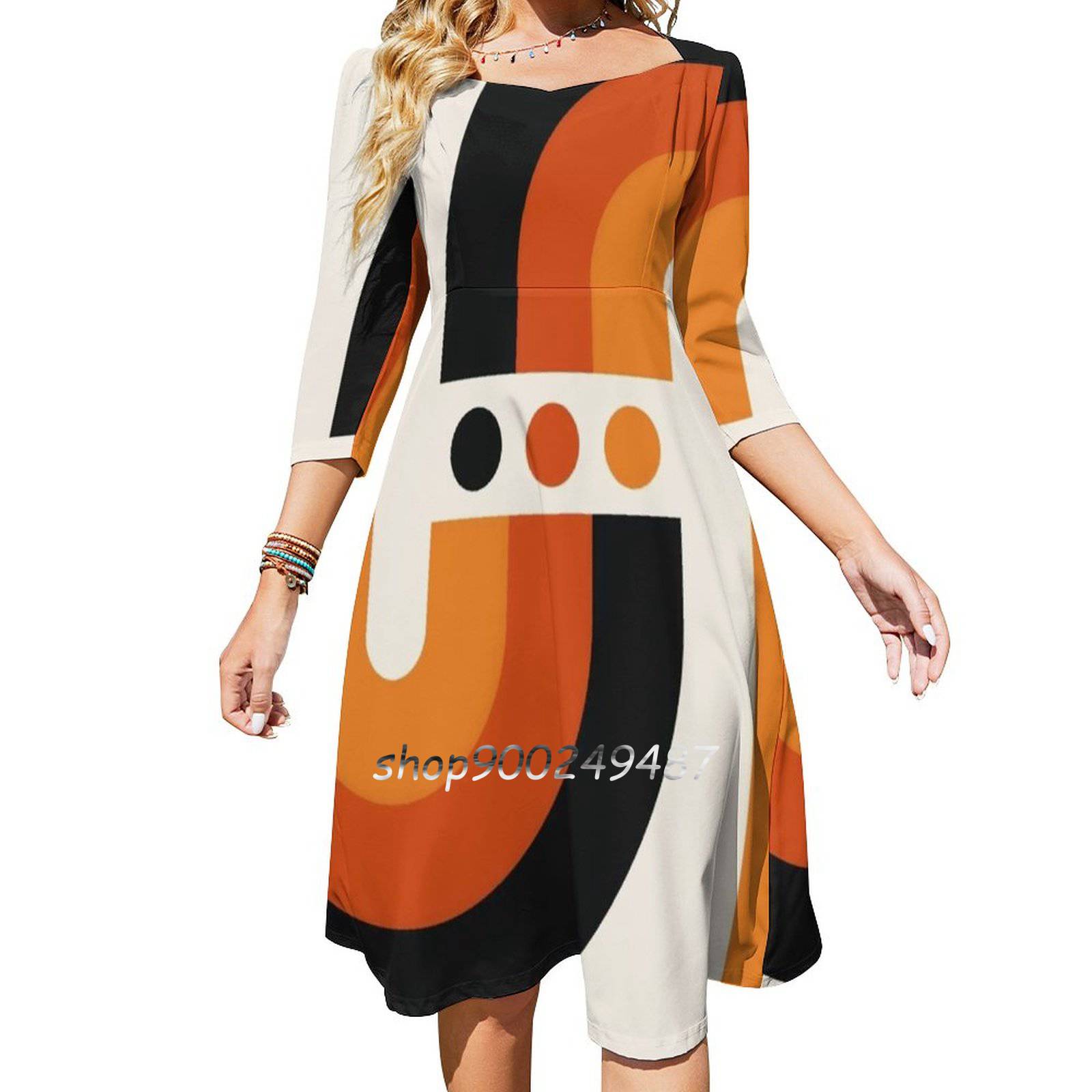 Sunset Rainbow Flare Dress Squ - огляд і ціна Women'S Fashion Of The 70S