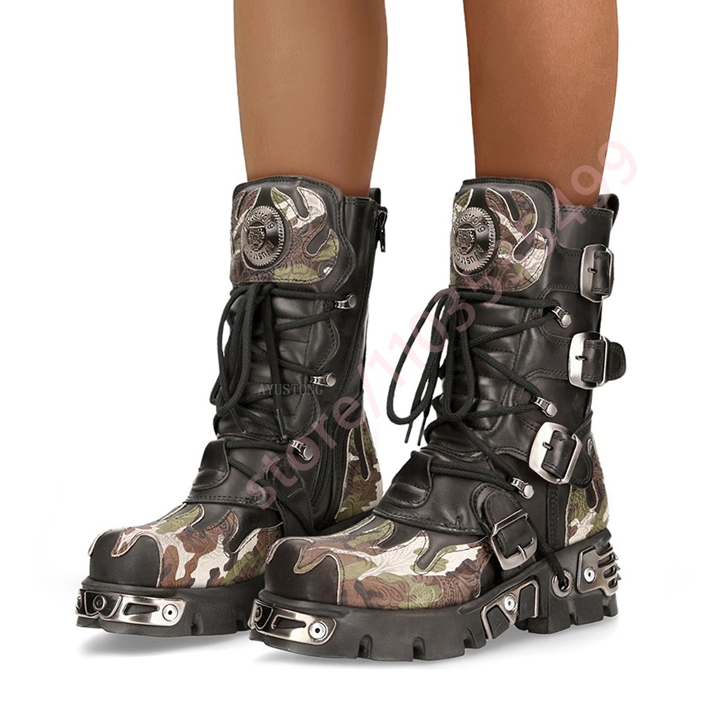 Punk Rock Camouflage Belt Buck - огляд і ціна Women Fashion Trend 2025