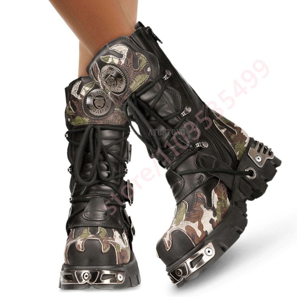 Punk Rock Camouflage Belt Buck - огляд і ціна Women Fashion Trend 2025