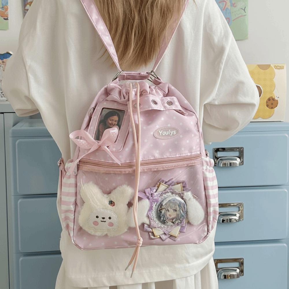 Cute Polka Dot Pattern Ita Bac - огляд і ціна Canvas Tote Bag