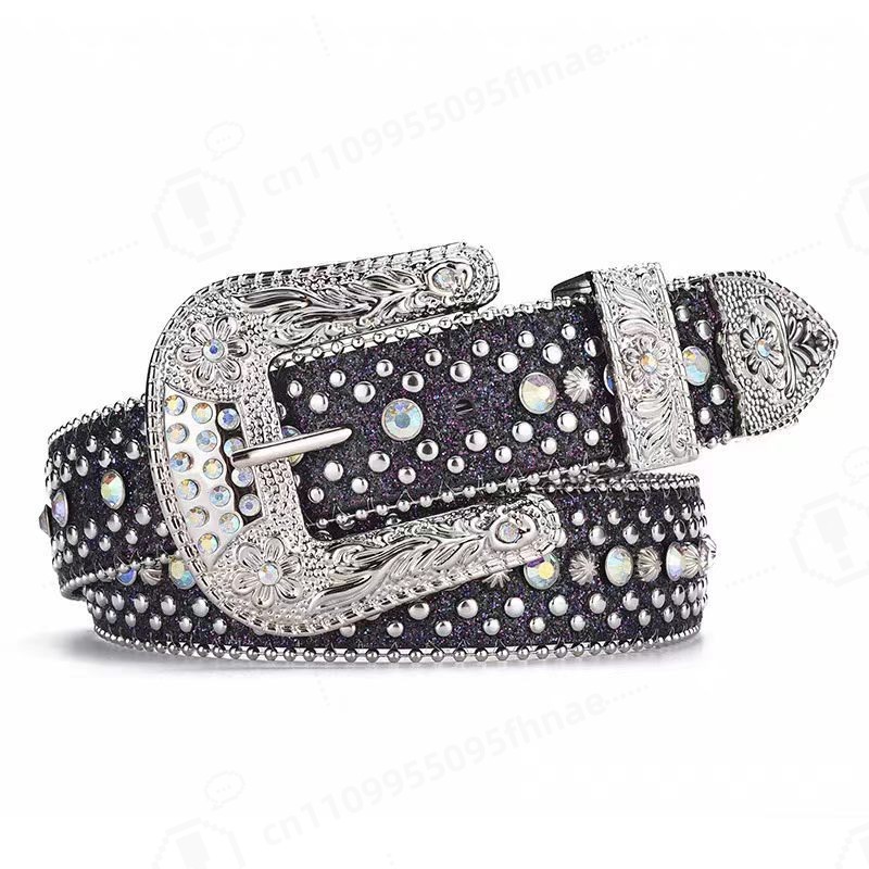 Y2K Style Rhinestone Belt For  - огляд і ціна Women Fashion Jeans
