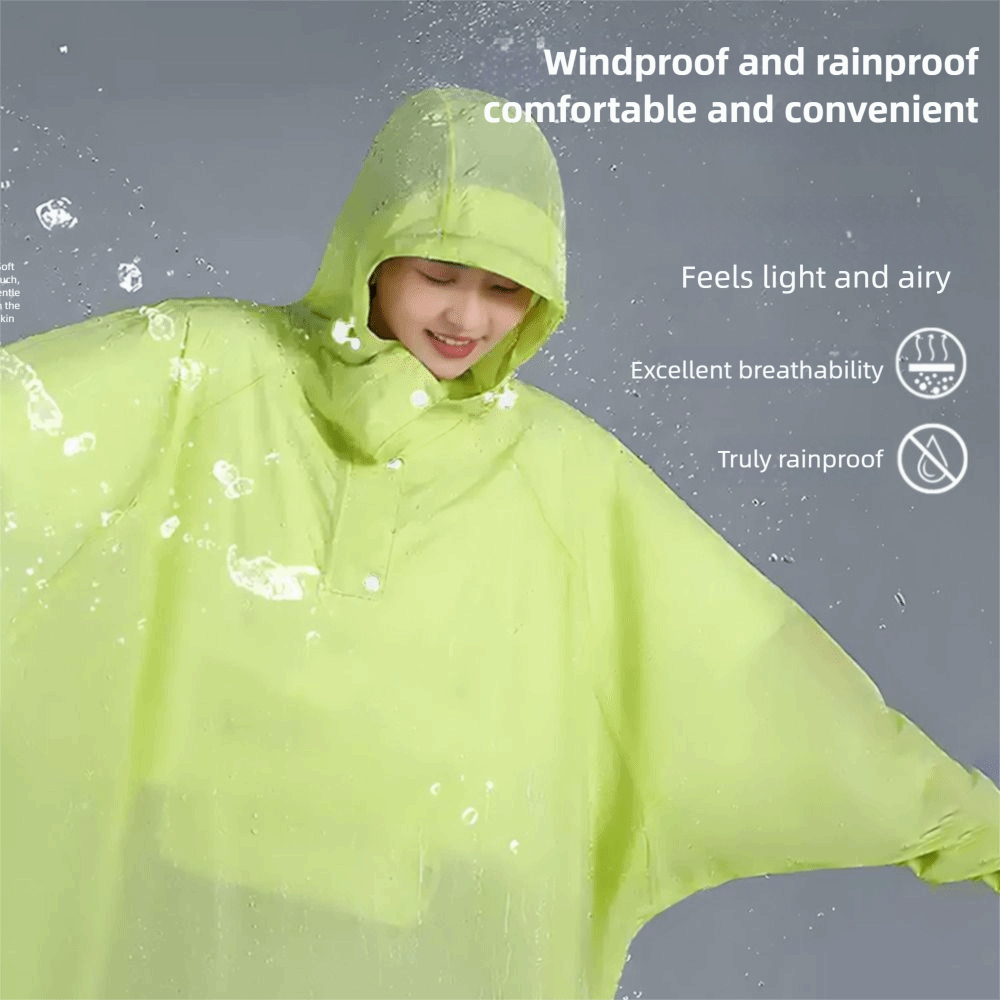 Fashion EVA Rain Poncho Waterp - огляд і ціна Women'S Fashion Raincoat