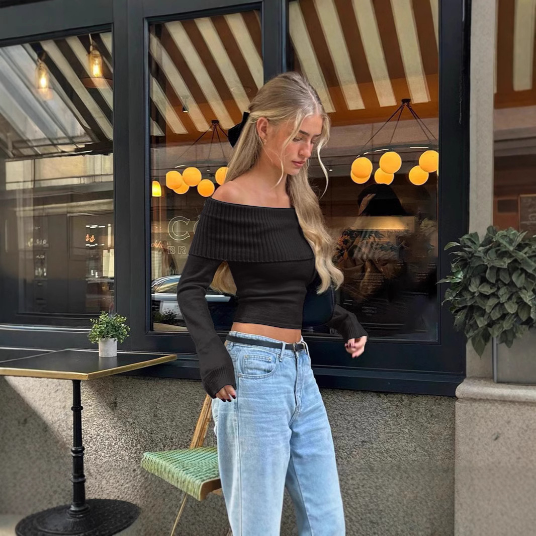 Street Fashion Off Shoulder To - огляд і ціна Crop Top Women
