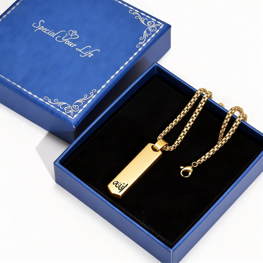 3D Bar Necklace, Cool Simple D - огляд і ціна Women Fashion Logo Design
