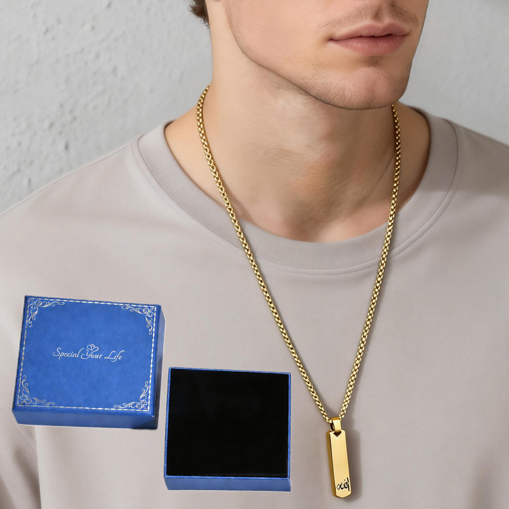3D Bar Necklace, Cool Simple D - огляд і ціна Women Fashion Logo Design