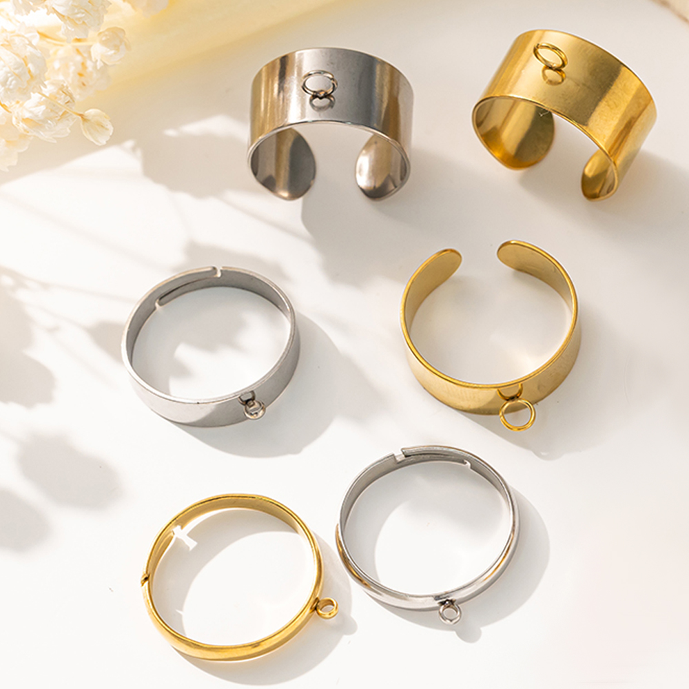 5pcs/Lot Stainless Steel Gold  - огляд і ціна Women Fashion Rings