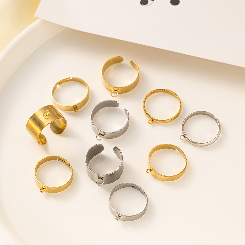 5pcs/Lot Stainless Steel Gold  - огляд і ціна Women Fashion Rings