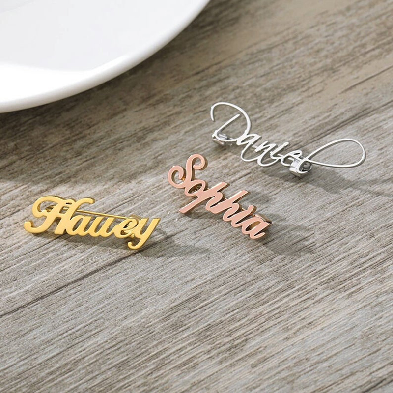 New Custom Name Brooch Letters - огляд і ціна Women Fashion Logo Design