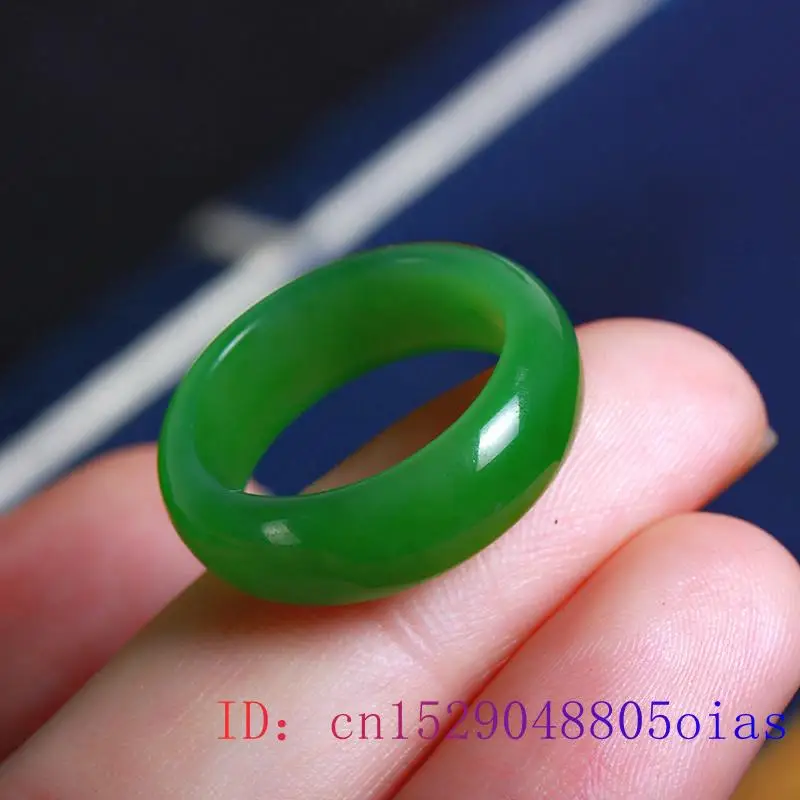 Natural Green Hetian Jade Ring - огляд і ціна Women Fashion Rings