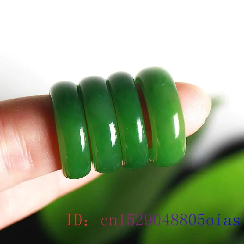 Natural Green Hetian Jade Ring - огляд і ціна Women Fashion Rings