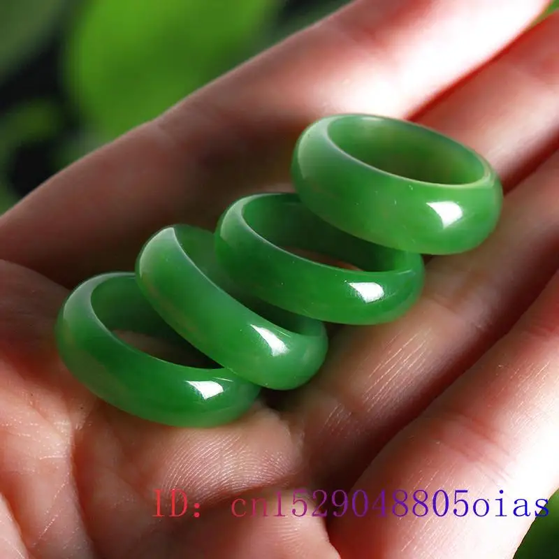 Natural Green Hetian Jade Ring - огляд і ціна Women Fashion Rings