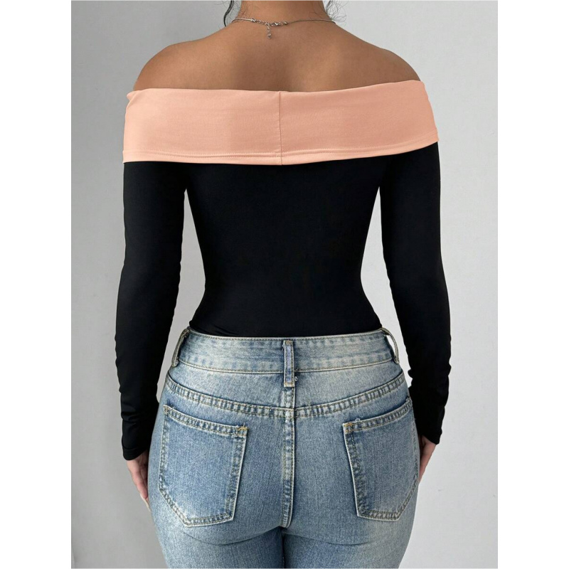 Bowknot Decor Off Shoulder Bod - огляд і ціна Women Fashion Style